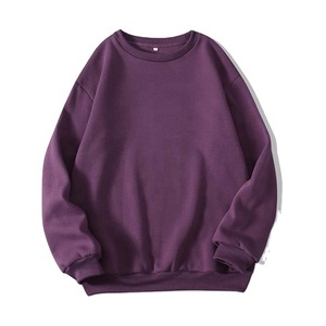 Meilleure Vente Sweat-shirt Homme 100% Coton 2400gsm Col Rond Motif Uni Teint Uni pour l'Automne - Product Image 4