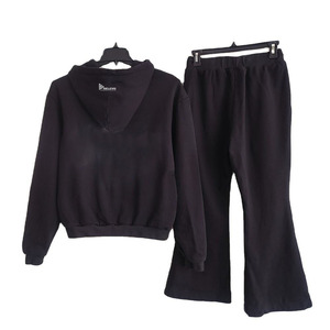 Conjunto Deportivo de Invierno Ecológico para Hombre, 100% Algodón, 2 Piezas, Talla Grande, Sudadera con Capucha y Forro Polar, Transpirable, con Estampado Frontal - Product Image 6