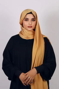 Premium Square Scarf Solid Color Breathable Long Satin Plain Hijab <b>Head</b> <b>Wrap</b> Spring Summer OEM ODM Textile Manufacturer - Product Image 3