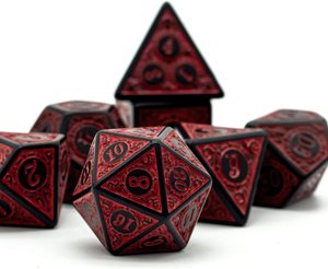 Premium Handmade Resin <b>Dice</b> <b>Set</b> for Tabletop RPG Gaming Dungeons Adventure Board Games Collection Edition Series - Product Image 1