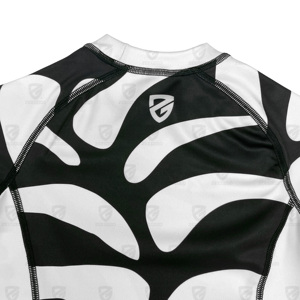 Rashguard à manches courtes imprimé sur mesure pour enfants et adultes, vente en gros, vêtements de sport BJJ MMA, technique d'impression par sublimation numérique - Product Image 5