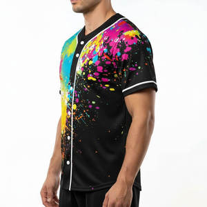 Camiseta de Béisbol Personalizada con Botones, Uniforme de Equipo Sublimado con Logotipo, Fabricante OEM - Product Image 4