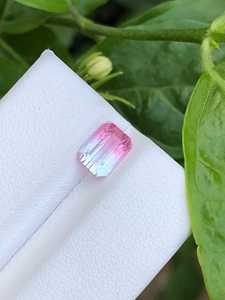 Turmalina bicolor natural, piedra de cristal suelta tipo sandía para la fabricación de joyas y colección. - Product Image 1