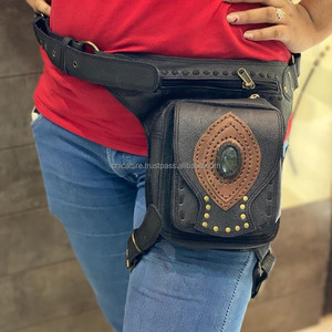 กระเป๋าคาดเอวสำหรับผู้หญิงใหม่สำหรับรถจักรยานยนต์กระเป๋าคาดเอวกระเป๋าคาดเอวกระเป๋าคาดเอวหนังสีดำคาดเอวกระเป๋าคาดเอว - Product Image 2