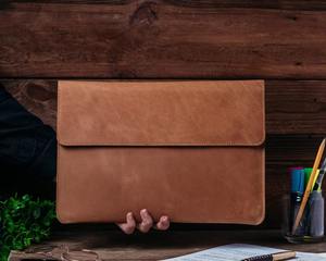 Bolsa de Piel Auténtica para Portátil, Hecha a Mano, de Lujo, con Logotipo Personalizado al por Mayor, Moderna, Portátil, de Alta Calidad - Product Image 1