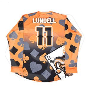 Camiseta de Béisbol de Manga Corta con Estampado Sublimado, Absorbente de Humedad, 100% Poliéster, Corte Regular para Hombre, Nombre del Equipo Personalizado - Product Image 2