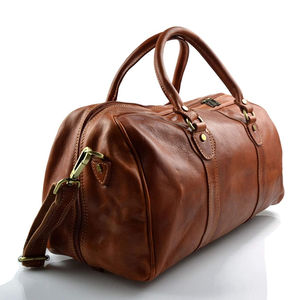 Bolsa de Viaje de Lujo Personalizada, Ligera, de Gran Capacidad, Estilo Moderno, Equipaje de Mano, Forro de Poliéster, Cuero Genuino - Product Image 3