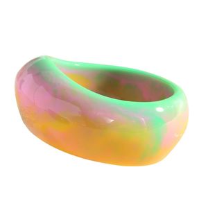 Pulseras de Resina Hechas a Mano de Primera Calidad para Mujer, Accesorios de Moda de Cristal para Uso Diario y Atuendos Festivos, Joyería Étnica - Product Image 3