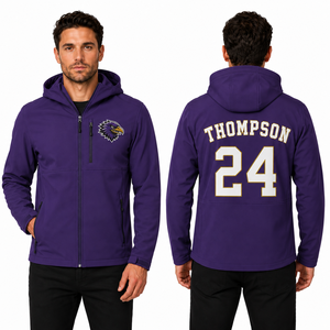 Chaqueta Deportiva con Capucha OEM, Logotipo del Equipo Personalizado Bordado en la Parte Delantera, Nombre y Número del Jugador Personalizados en la Parte Trasera, Venta al por Mayor para Clubes y Equipos de Entrenamiento - Product Image 2