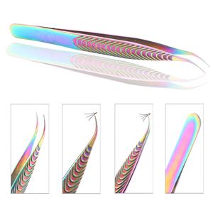 Pinzas para Pestañas de Acero Inoxidable al por Mayor, Pinzas para Pestañas de Marca Privada con Punta de Fibra y Juego de Accesorios - Product Image 3