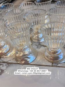 Copas de Vino y Martini Hechas a Mano con Conchas Marinas Naturales, Diseño Costero, Vietnam, para Fiestas en la Playa, Bodas, Venta al Por Mayor, 99 Gold Data - Product Image 6