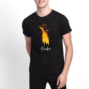 เสื้อยืดคอกลมแขนสั้นผู้ชาย ผ้าเจอร์ซีย์คอตตอน 100% ทรงปกติ สวมใส่สบาย สีพื้น โลโก้ด้านหน้า น้ำหนัก 320 กรัม ระบายอากาศได้ดี - Product Image 4