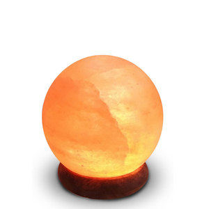 Himalayan <b>Mini</b> Salt Lamp Carved Modern Design Warm Lighting Calming Glow Home Decor Bedroom Pakistan - Product Image 1