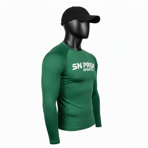 Factory Made Plain Dyed Unisex MMA Rash Guard-Customized Color & Logo Sublimation Printed Long Sleeve Reasonable Prices - Product Image 4
