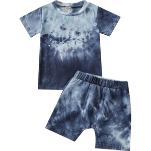 Trendy Outfit 100% Cotton Quick Dry Custom Printed Acid Wash Summer Trending Men's T-Shirt and Casual Sport Shorts <b>Set</b> 2 - Product Image 1