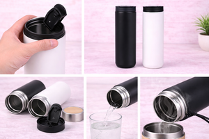 Gobelet en acier personnalisé GiftSip avec impression pour une utilisation promotionnelle au bureau - Product Image 3