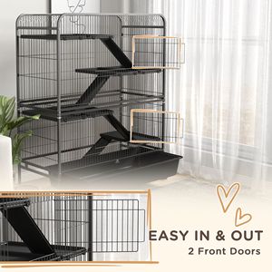 Jaula Moderna de Lujo para Mascotas Pequeñas, de Acero Inoxidable, Tamaño XL, para Hámsteres, Uso Interior y Exterior, con Diseño Personalizado - Product Image 6