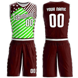 Conjunto de Baloncesto Sublimado Personalizado - Uniforme de Equipo con Impresión de Logotipo, Conjunto de Camiseta de Baloncesto Profesional, Ropa Deportiva Ligera - Product Image 1