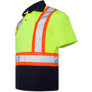 Camiseta Polo de Seguridad Reflectante de Secado Rápido al por Mayor, Camiseta Polo de Trabajo de Alta Visibilidad de Secado Rápido - Product Image 2