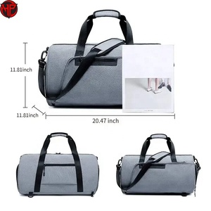 กระเป๋าเดินทางกีฬาแบบกันน้ำ 202Gray ทำจากไนลอน แฟชั่น ทันสมัย ขนาดใหญ่ จุของได้เยอะ พร้อมสายสะพายปรับได้ พกพาสะดวก - Product Image 5