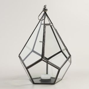 Farol de Hierro Geométrico para Velas, Acabado Negro, Resistente al Calor, Decoración para el Hogar - Product Image 6
