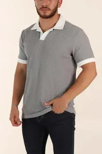 เสื้อยืดผู้ชายมาใหม่ กำลังฮิต แห้งเร็ว น้ำหนักเบา ทรงปกติ สวมใส่สบาย ลายเรียบ ผ้าฝ้ายถัก 100% - Product Image 3
