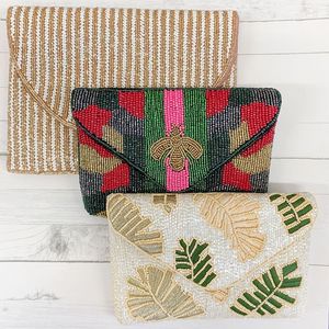 Latest Design Hand <b>Pouch</b> Beaded Embroidered Seed Bead Handmade Coin Purse with Customized Color for Girl - Product Image 6