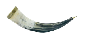 Cuerno Vikingo Moderno para Beber, Tamaño Mediano, Ecológico, Hecho a Mano, para Mesa de Cocina, con Borde de Latón, Punta de Cuerno de Búfalo - Product Image 3