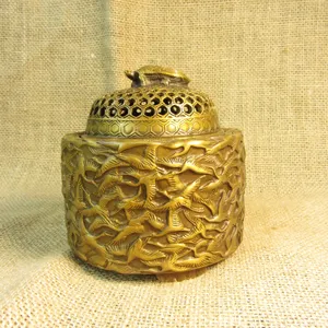 Premium Lifestyle Religious Eco-Friendly Metal <b>Incense</b> Burner for <b>Oud</b> Wood Offering Balanced Fragrance Release and Visual Charm - Product Image 1