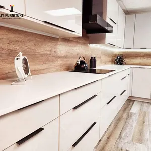 Coctelera de laca sin marco, gabinete de cocina, diseño europeo para construcción y decoración del hogar