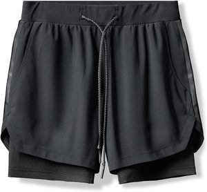Bright Way International <b>Men's</b> <b>Brown</b> Quick Dry Elastic Waist Sport <b>Shorts</b> with Front Logo and Sublimation Print Pattern - Product Image 3