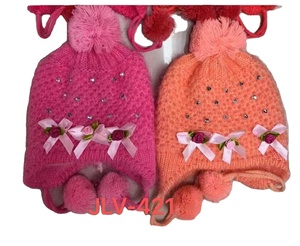 Chapeau chaud en coton tricoté pour bébé et chapeau de protection d'hiver pour nouveau-né - Product Image 2