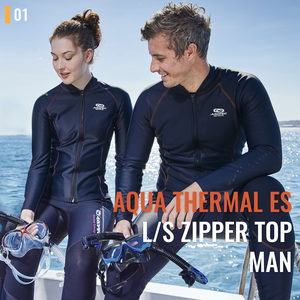 Chaqueta Térmica de Manga Larga con Cierre Frontal para Hombre Aropec, de Secado Rápido, Forro Polar, Neopreno Superelástico, para Buceo y Surf, OEM - Product Image 2