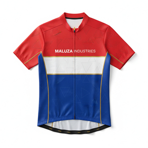 เสื้อจักรยานทรงคลาสสิค ขอบซิลิโคนกันลื่น เสื้อสำหรับปั่นจักรยานบนถนน พิมพ์ลายแบบ Sublimation เต็มตัว ระบายอากาศได้ดี ชุดกีฬาปั่นจักรยาน - Product Image 1