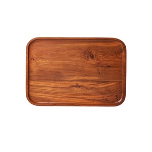 Bandeja de Madera de Acacia Personalizada al por Mayor de Fábrica, Bandeja de Madera Maciza de Alta Calidad para Té y Galletas, Bandeja de Madera para Aperitivos - Product Image 1