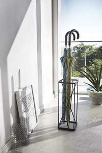 Skies Trader Chrome <b>Umbrella</b> <b>Stand</b> Silver Metal Walking Stick Holder Entryway Storage Rack with Removable <b>Base</b> Drip Tray - Product Image 5