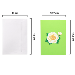 Flower White Colorful Theme 3D pop up Card <b>Handmade</b> Greeting Card Gift Pop up Cards 3D Flower Theme Pop Up <b>Paper</b> Craft - Product Image 2