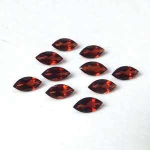 Piedra natural de granate rojo de Mozambique, corte marquesa facetado, gema semipreciosa suelta, granate rojo corte marquesa para la fabricación de joyas. - Product Image 4