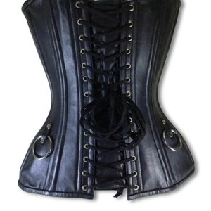 Sexy Straight <b>Sequined</b> Dress Elegant Robes for Party Luxury Black Genuine Leather Overbust Corset <b>Top</b> Gothic Steampunk & Cosplay - Product Image 3