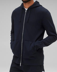 Sudadera con capucha de peso medio muy popular, hecha con una mezcla premium de algodón y poliéster para hombre, ropa exterior moderna y elegante, sudadera transpirable. - Product Image 1