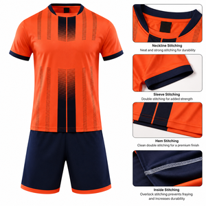 Custom Mens Sublimation <b>Soccer</b> Jersey Set Quick Dry Breathable Football Training Uniform Sports T Shirt Shorts Set - Product Image 6