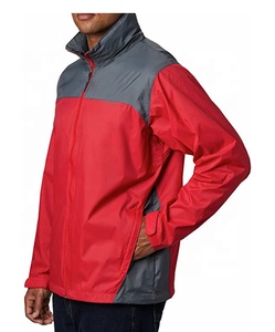 Veste coupe-vent respirante Anorak pour homme avec logo personnalisé, fermeture éclair sur le devant, imperméable, légère, à capuche - Product Image 3