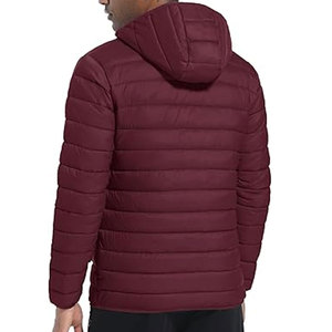Mens <b>Quilted</b> Lined Puffer Jacket Lightweight Packable <b>Winter</b> Coat with Hood Customizable Design, Factory Direct Supply - Product Image 4