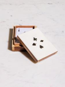 Caja de Almacenamiento de Cartas de Juego de Madera, Diseño Minimalista, Forma Rectangular, Organizador Decorativo para Cartas de Juego, Caja de Regalo - Product Image 1