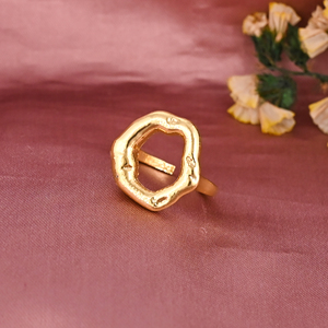 Anillo Ajustable de Latón Chapado en Oro de Moda para Mujer, Regalo de Boda o Compromiso, Lote al por Mayor de 25 Pares - Product Image 2