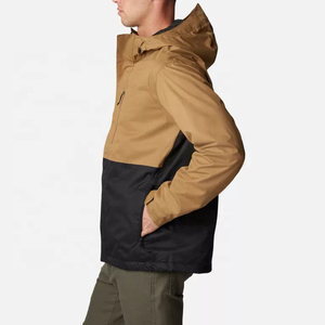 Soft Shell Outdoor Sports Windbreaker <b>Jacket</b> Stand Zipper <b>Thin</b> <b>Waterproof</b> Breathable Lightweight Unisex Microfleece Lining - Product Image 2