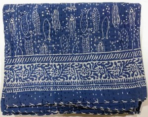 High Quality Vintage Boho Kantha Quilts Hand Stitched <b>Indian</b> Quilts <b>Throw</b> Bohemian Bedspread Bedding Blanket Handmade Cotton - Product Image 4