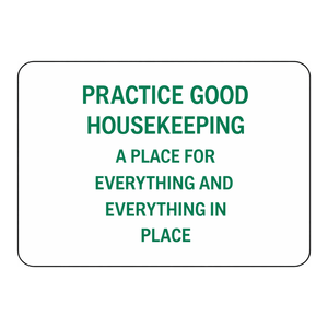 ป้ายเตือนพื้นเปียก Brady Good Housekeeping ขนาด 7x10 นิ้ว แบบพับได้ เพื่อความปลอดภัยในสถานที่ทำงาน - Product Image 3