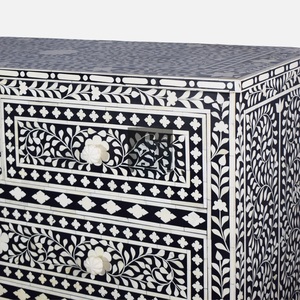 ILAHI's Bone Inlay <b>Drawer</b> Modern Design Agate Detailing <b>Storage</b> Portable Home Furniture - Product Image 6