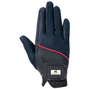 Guantes de equitación para niños de alta calidad, ligeros, con el mejor agarre, transpirables, con inserciones de tela de malla y refuerzo en las correas. - Product Image 1